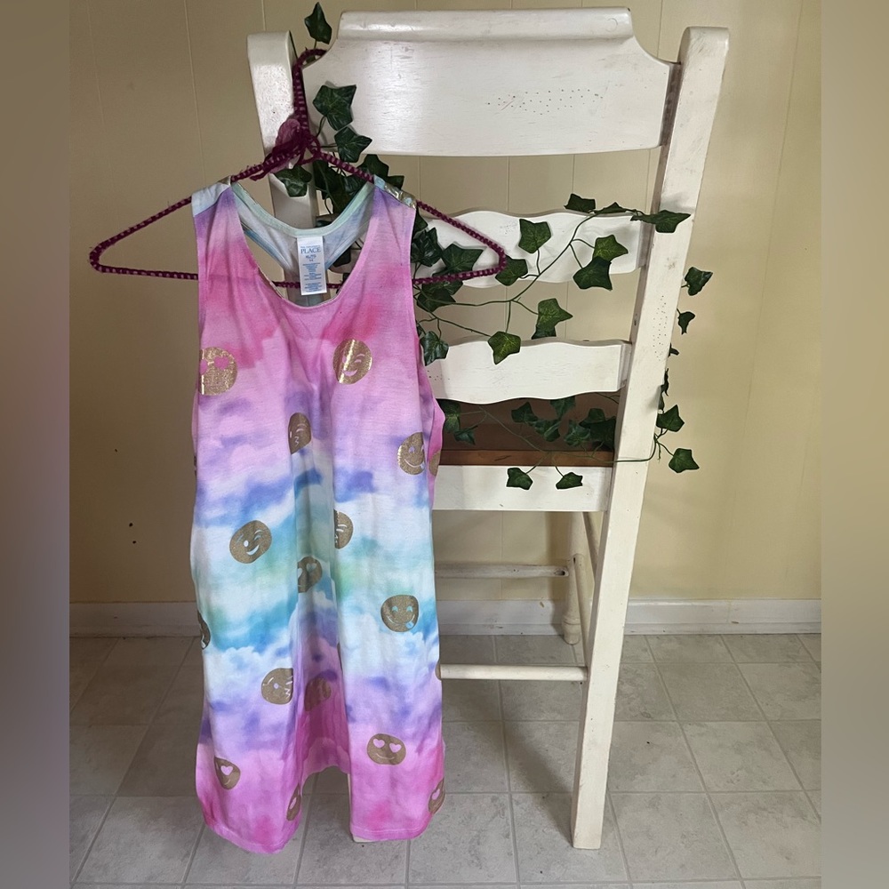 Tie Dye Cloud Emoji Nightgown